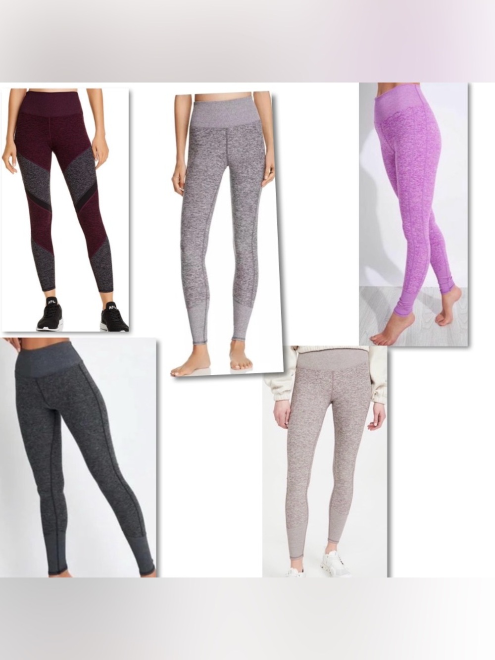 Alo Yoga Bundle Of 5 High Rise Wide Waist All Soft Longe Long Leggings Size XXS